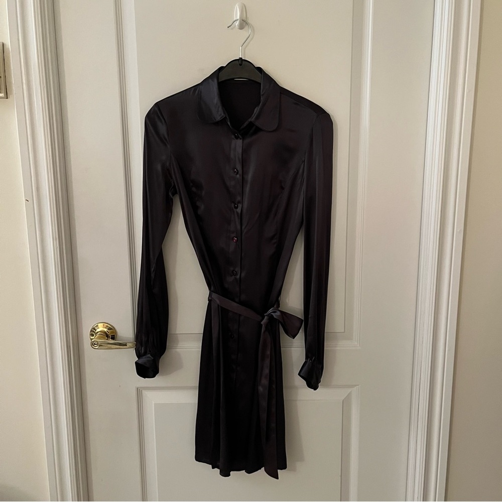 ARITZIA Talula Babaton Silk Midi Dress